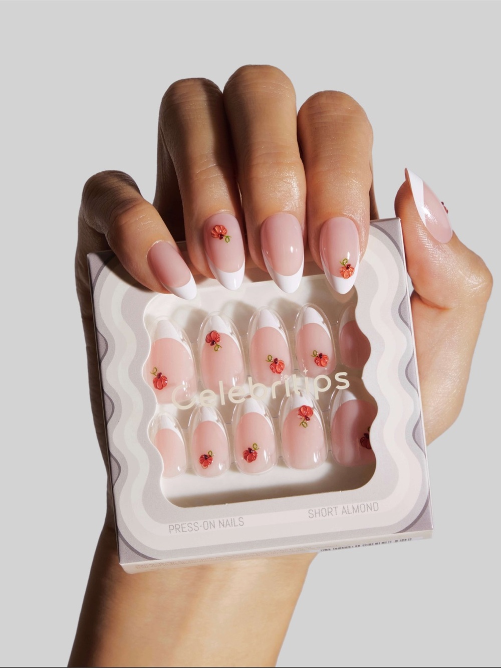 Celebritips 3D Sugar Pumpkin Press-On Nails